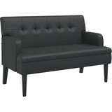 Klupa s naslonom crna 112x65,5x75 cm umjetna koža | Eponuda.com