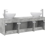  Set ormarića za kupaonicu 3 kom. Betonska siva | shoptok.hr