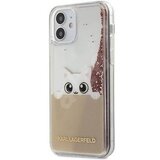 Karl Lagerfeld Klhcp12spabgnu za iphone 12 mini prozorna trda zaščita z roza bleščicami - peek a boo Cene
