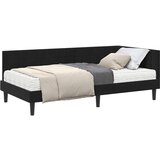 vidaXL Kotni okvir postelje z matrico z vzglavjem 2 pcs Črna Žamet, (5000155852) | Shoptok.si