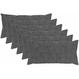  Presvlaka za jastuk 6 kom. HEERLEN Tamnosiva 40 x 80 cm | shoptok.hr