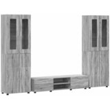  Set TV komoda FLORIN 3 kom. Siva Sonoma Konstruirano drvo | shoptok.hr