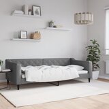 vidaXL Raztegljiva postelja temno siva 90x200 cm blago Cene