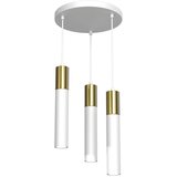  Luster na sajli CASSA 3xGU10/8W/230V bela/zlatna | Eponuda.com