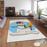 Conceptum Hypnose tepih s novogodišnjim motivima Asr-Crpt-73, Pravougaoni, 80 x 140 cm, Šareni | Eponuda.ba