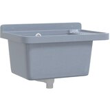 Maison Chic Stenski Umivalnik - Kopalna umivalnik - Lavabo siv 50x35x24 cm smola, (21684840) | Shoptok.si