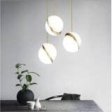 Toolight stropna svjetiljka akrilna kugla od bijelog zlata APP481-1CP | shoptok.hr
