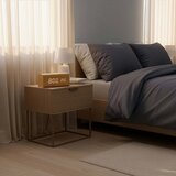 Nedis CLAR3004BN - Digitalni budilnik sa LED displejom i termometrom 5V/1xCR2032 drvo | Eponuda.com