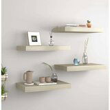 vidaXL Stenske police 4 kosi barva hrasta 40x23x3,8 cm MDF | Shoptok.si