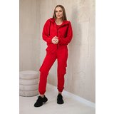 Kesi Set 3in1 sweatshirt + top + trousers red | Shoptok.si