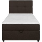 MID.YOU POSTELJA Z VZMETNICO 100 cm x 200 cm , tekstil, leseni material rjava | Shoptok.si