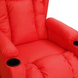  Električni naslonjač od umjetne kože crveni | shoptok.hr