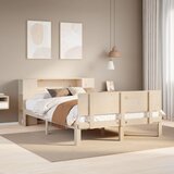 vidaXL Krevet s regalom za knjige bez madraca 150 x 200 cm od borovine Cijene