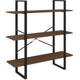 Maison Chic Knjižna omara - Knjižni regal rjav hrast 100x30x105 cm konstruiran les, (21726032) | Shoptok.si