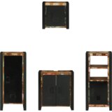 vidaXL Set namještaja za kupaonicu 4 pcs Čvrsto reciklirano drvo | shoptok.hr