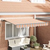 vidaXL Skrovita tenda Žuta i narančasta i bijela | shoptok.hr