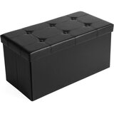 Vasagle SONGMICS zložljiv tabure s shranjevalnim prostorom, 80 L | Shoptok.si