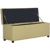  Klupa s pretincem za pohranu 116 cm zelena poliesterska | shoptok.hr