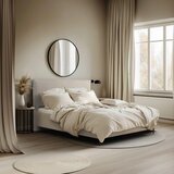 MID.YOU oblazinjena postelja 180 cm x 200 cm , les, tekstil, leseni material naravne barve | Shoptok.si