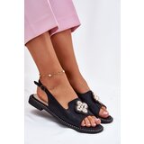 S. BARSKI Ladies Sandals On Flat Heel With Decorative Detail S.Barski | Shoptok.si