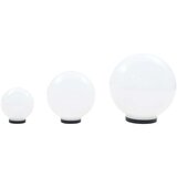 vidaXL LED okrogle svetilke 3 kosi krogla 20/30/40 cm PMMA | Shoptok.si