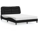 vidaXL Krevet s madracem crni 120 x 200 cm od umjetne kože Cijene