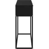  Konzolni stol crni 105x30x75 cm od konstruiranog drva i željeza | shoptok.hr