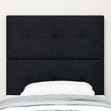  vzglavje z gumbi, črno, 80 cm, iz blaga, (22051609) | Shoptok.si