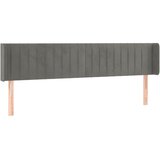  LED uzglavlje svjetlosivo 203x16x78/88 cm baršunasto | shoptok.hr