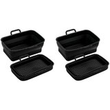 INF Zložljiva kvadratna silikonska posoda Air Fryer, 2 paketa Black, (21247980) Cene