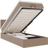 vidaXL Otomanski posteljni okvir z vzmetnico kapučino 80x200 cm, (21611165) | Shoptok.si