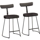 vidaXL Barski stolci 2 kom crni 49x43x79 cm masivnog drva manga Cijene