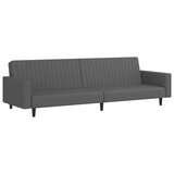 Maison Chic kavč - Sofa - Kanape dvosed z ležiščem temno siv žamet, (21726765) Cene