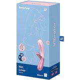 Satisfyer Hot Lover - pametni ogrevani vibrator za polnjenje (roza) | Shoptok.si