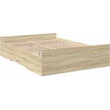  Okvir za krevet s ladicama boja hrasta 120x200 cm drveni Smeđa 120 x 200 cm | Shoptok.si