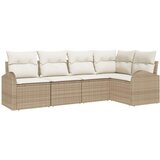 Set sofe s jastukom 5 pcs Bež Poliester | shoptok.hr