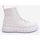 Big Star Leather Quilted Lace-up Sneakers | Shoptok.si