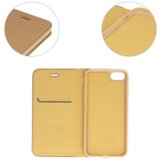  Premium preklopna torbica samsung galaxy A33 A336 5G - zlata z zlatim robom | Shoptok.si