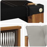  Set vanjskih sofa 3 kom. Prirodna i svjetlosiva | shoptok.hr