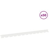  Ograda oko Travnjaka 50 pcs 102 x 4 x 4 cm Čelik Bijela | Eponuda.ba