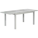 Gardenson Raztegljiva Vrtna Miza Ambia, Steklo, Aluminij, 120-180x90 | Shoptok.si