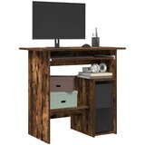 Furnova Pisalna miza dimljeni hrast 80x45x74 cm konstruiran les, (21925441) | Shoptok.si