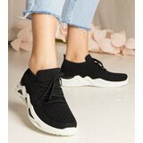 D/CEO UR/CEO Black women's sneakers with sock-like upper Miyana | ePonuda.com