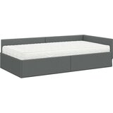  Kotni okvir postelje z matrico Drugo 2 pcs Siva blago, (5000121356) | Shoptok.si