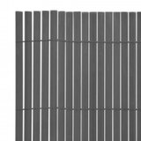 Dvostrana vrtna ograda 110 x 500 cm siva | shoptok.hr