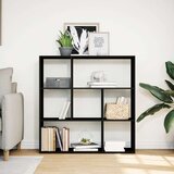 vidaXL Sobna pregrada / regal za knjige crni 102x29x103,5 cm drveni | shoptok.hr