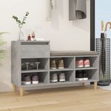 Ormarić za cipele boja betona 102x36x60 cm konstruirano drvo | Eponuda.com
