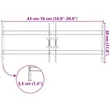  Podesiva sigurnosna rešetka za prozore s 2 prečke 500 - 650 mm | Eponuda.ba