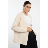 Trendyol Stone Soft Texture Knitted Cardigan Cene