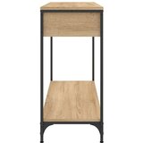  Konzolni stol boja hrasta 100 x 34 5 x 75 cm konstruirano drvo | shoptok.hr